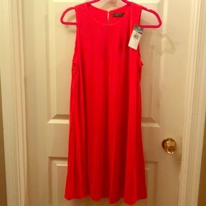 Ralph Lauren Dress. Red/orange.Size 12. NWT